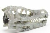 Carved Labradorite Dinosaur Skull #218488-6